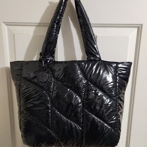 VINCE CAMUTO Puffer Tote Black NWT